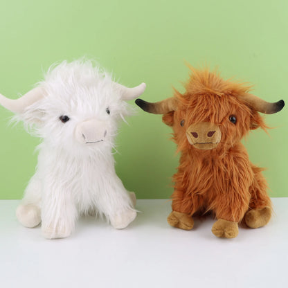 Soft Highland Cow Plush Toy That Melts Stress Away