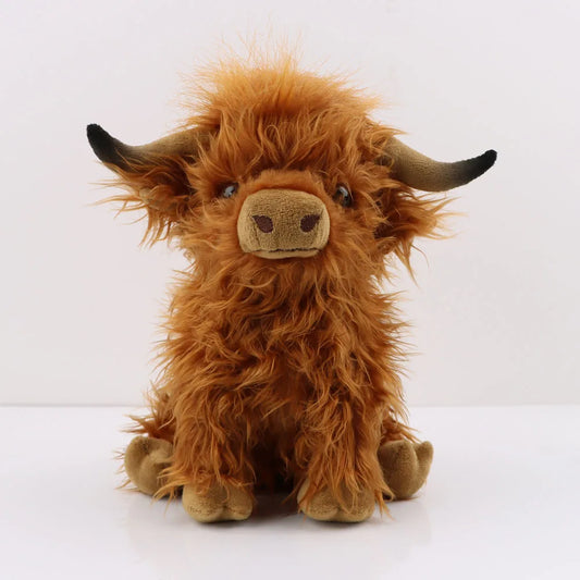 Soft Highland Cow Plush Toy That Melts Stress Away