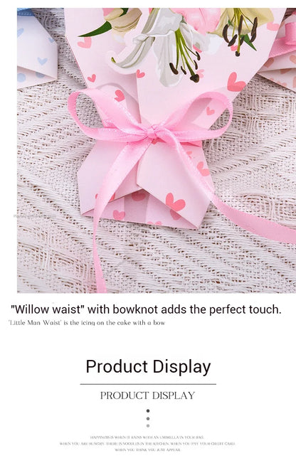 Lovely Greeting Card with 3D Carnation Floral Pop-Up