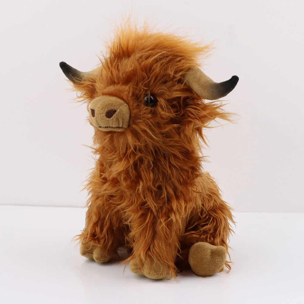 Soft Highland Cow Plush Toy That Melts Stress Away