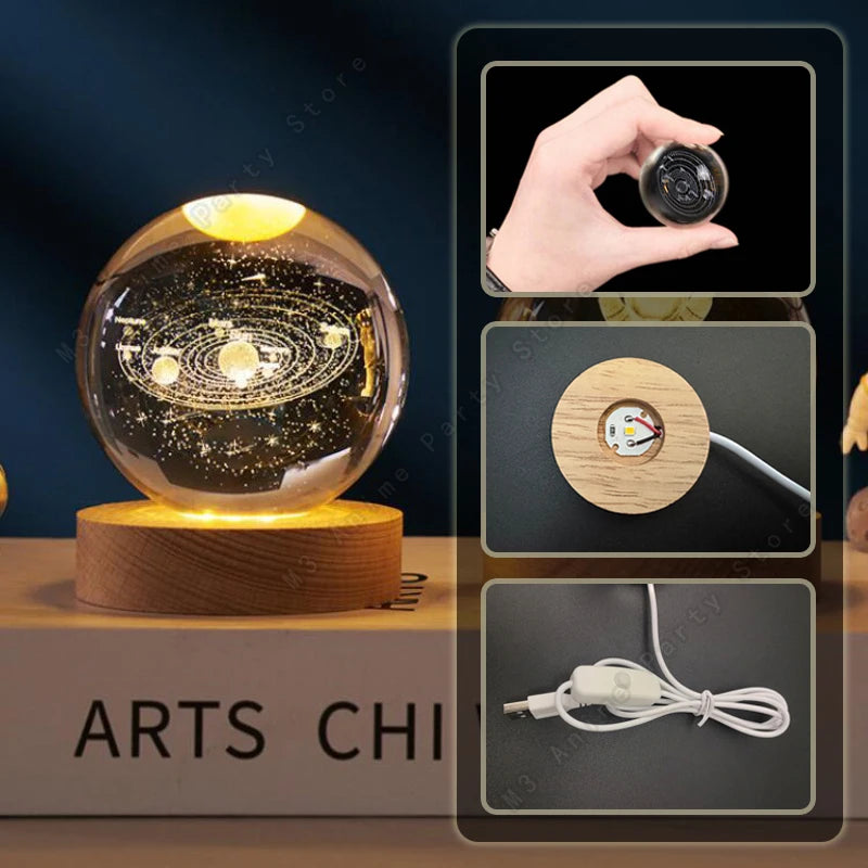 Mini Moon Crystal Lamp – Calm Nights, Cosmic Dreams